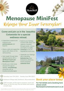 Menopause minifest flyer